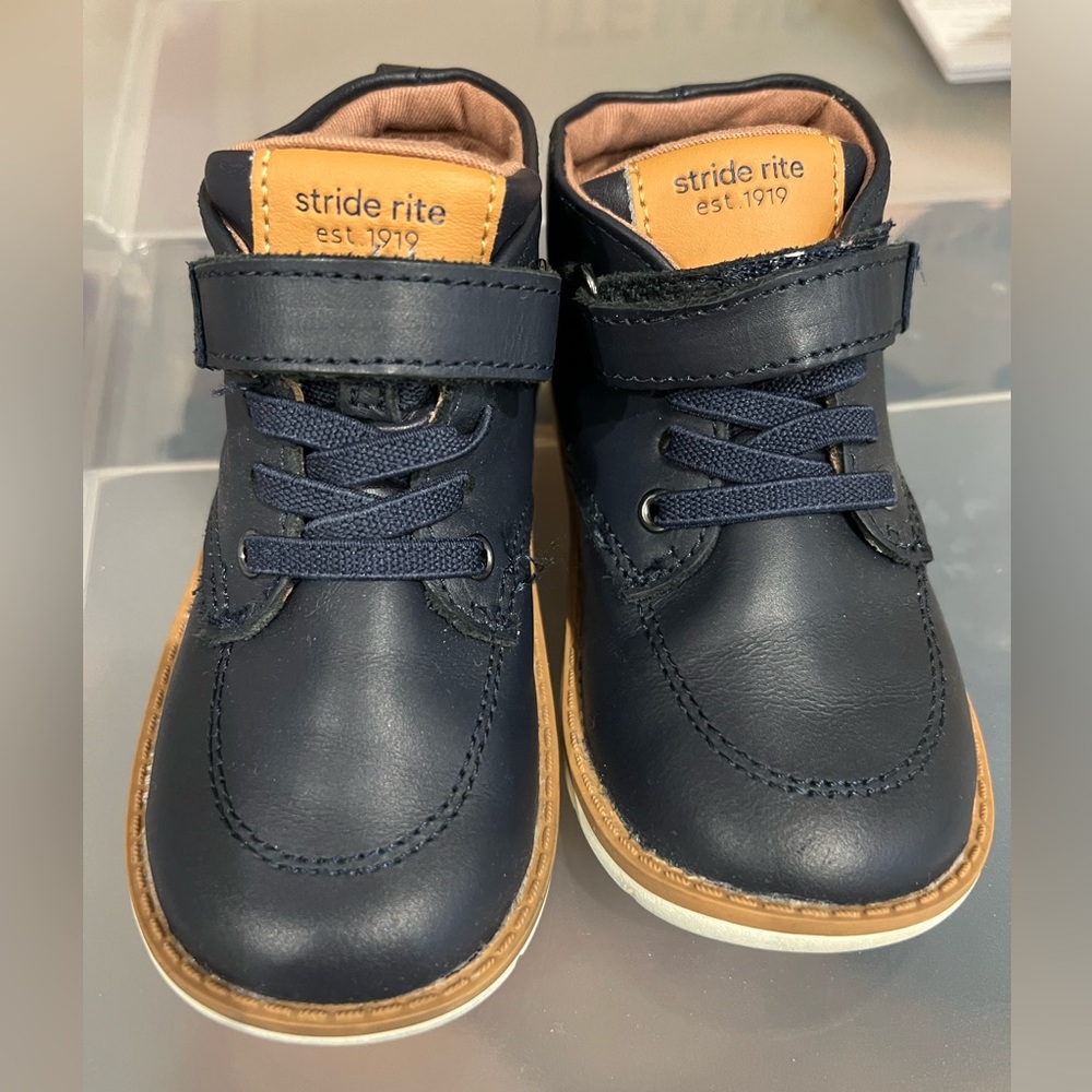 STRIDE RITE | SRTECH-quinn boot- navy - 8.5Wide